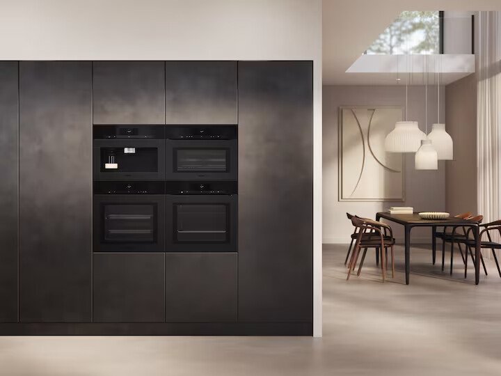 Духовой шкаф с СВЧ с фасадом без ручек Miele H 7840 BMX OBSW mat